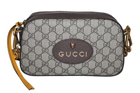 gucci messenger gg supreme small black/grey|gucci neo vintage bag.